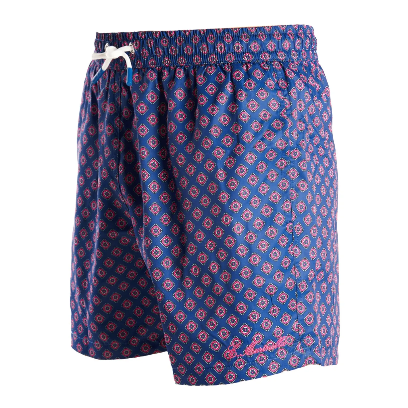 E.Marinella COSTUME DA BAGNO BLU Macrofantasia fiore