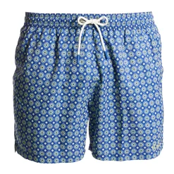 E.Marinella COSTUME DA BAGNO BLU Macrofantasia fiore New