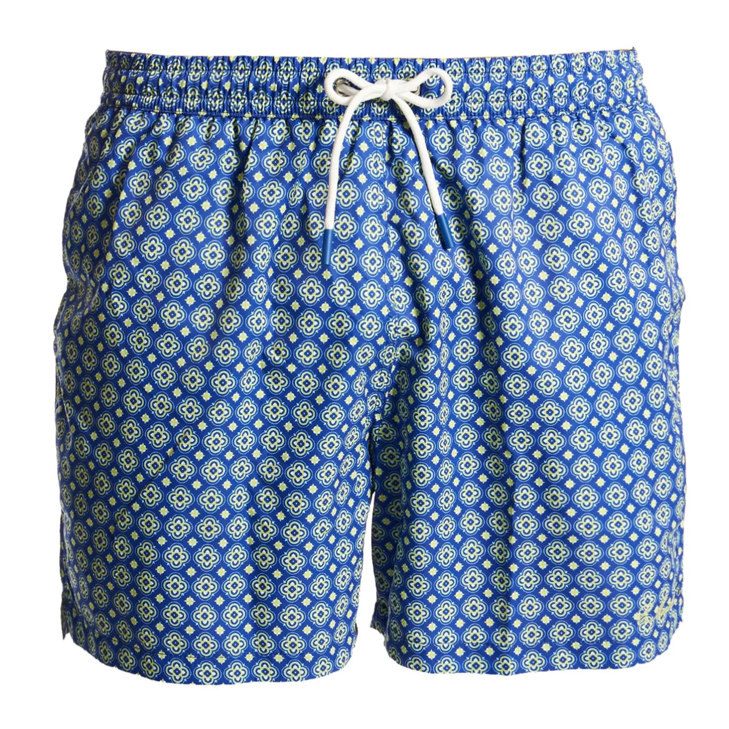 E.Marinella COSTUME DA BAGNO BLU Macrofantasia fiore New