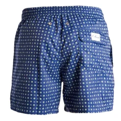 E.Marinella COSTUME DA BAGNO BLU Microfantasia fiore Discount