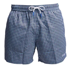 E.Marinella COSTUME DA BAGNO BLU Microfantasia fiore Clearance