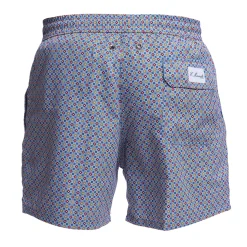 E.Marinella COSTUME DA BAGNO BLU Microfantasia fiore