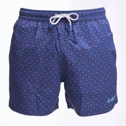 E.Marinella COSTUME DA BAGNO BLU Microfantasia fiore Clearance