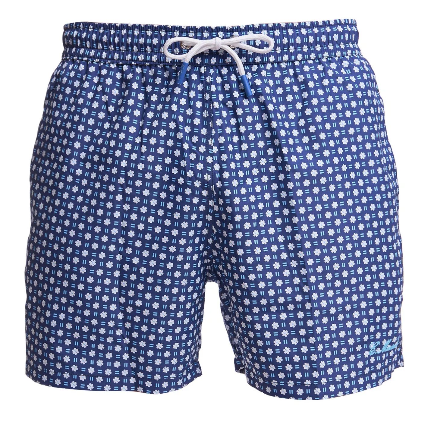 E.Marinella COSTUME DA BAGNO BLU SCURO Macrofantasia fiore