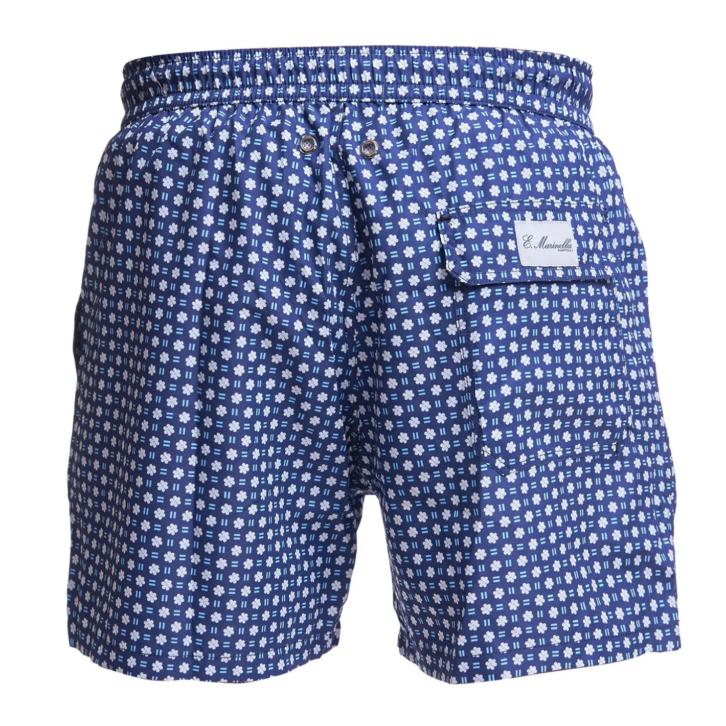 E.Marinella COSTUME DA BAGNO BLU SCURO Macrofantasia fiore