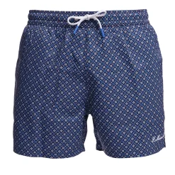 E.Marinella COSTUME DA BAGNO BLU SCURO Microfantasia fiore Hot