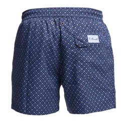 E.Marinella COSTUME DA BAGNO BLU SCURO Microfantasia fiore Hot