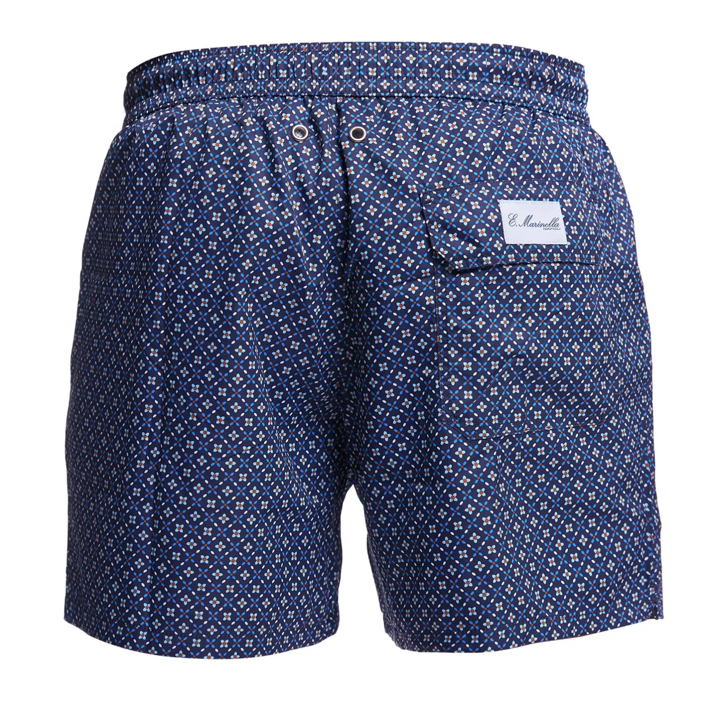 E.Marinella COSTUME DA BAGNO BLU SCURO Microfantasia fiore Hot