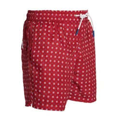E.Marinella COSTUME DA BAGNO BORDEAUX Macrofantasia fiore Discount