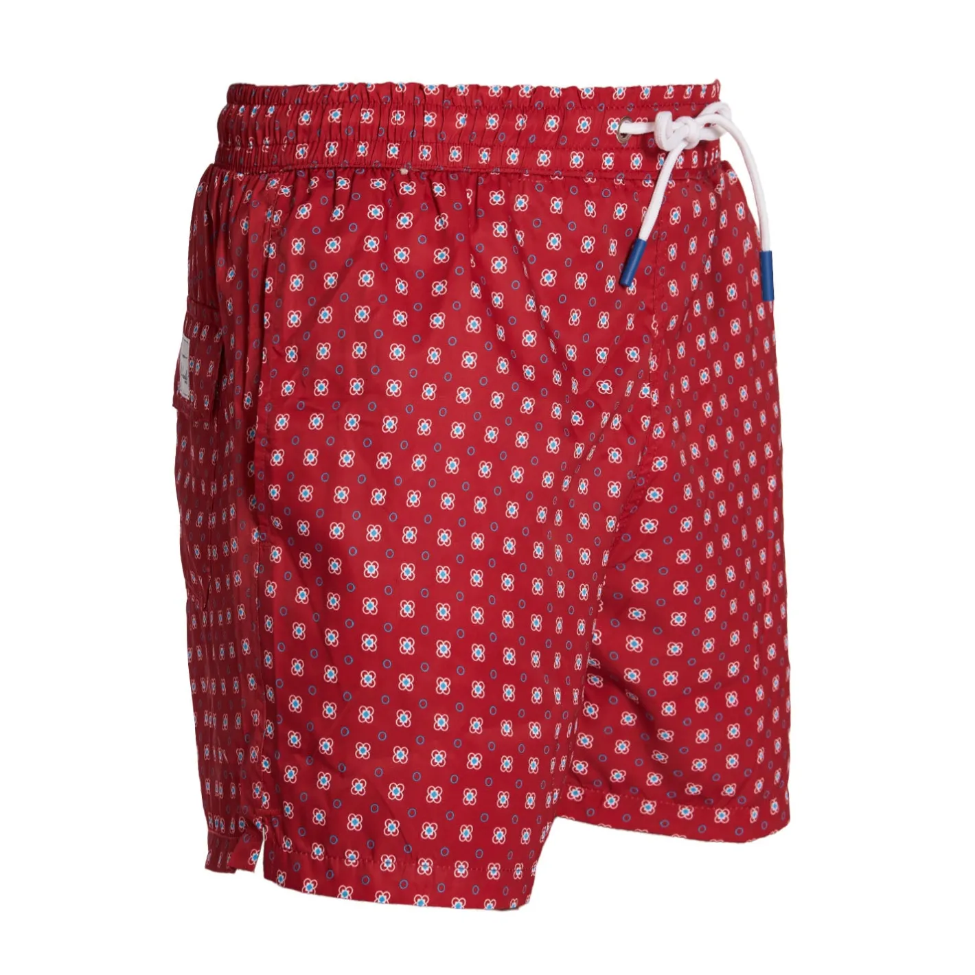 E.Marinella COSTUME DA BAGNO BORDEAUX Macrofantasia fiore Discount