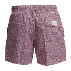 E.Marinella COSTUME DA BAGNO BORDEAUX Macrofantasia fiore Clearance