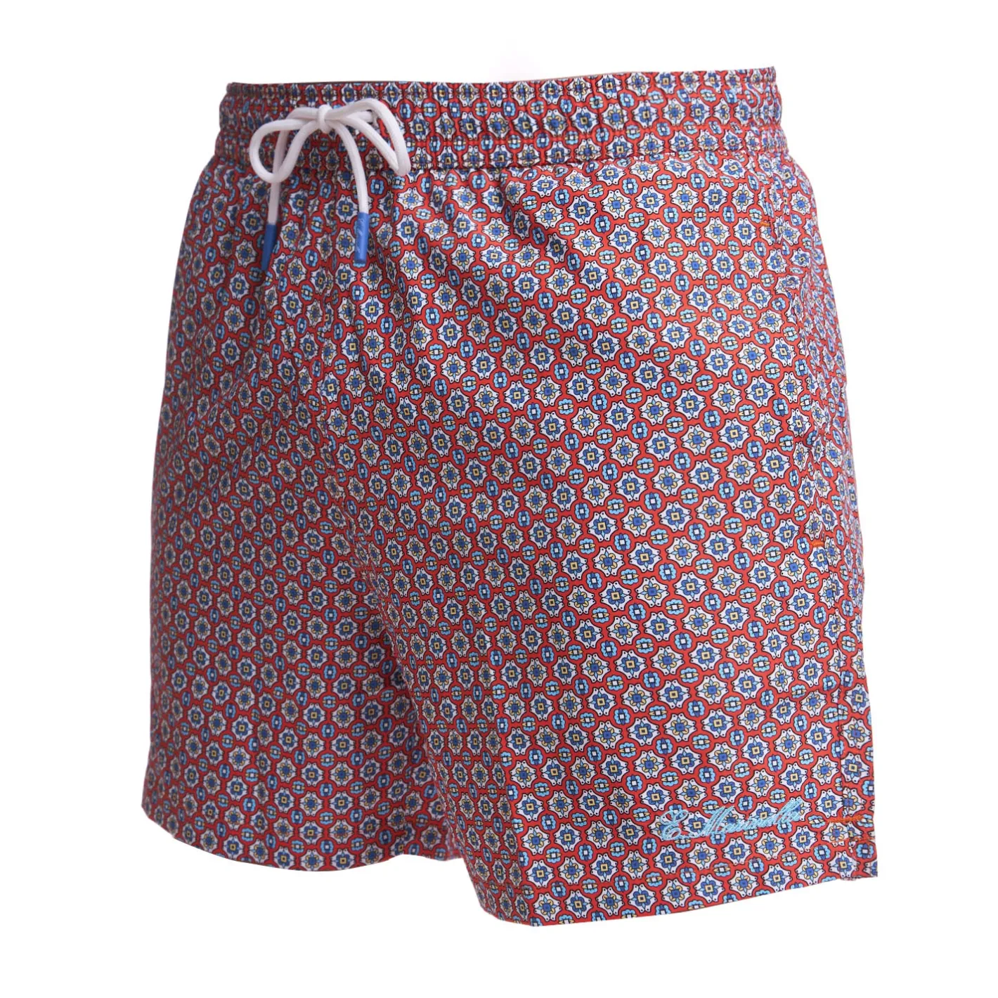 E.Marinella COSTUME DA BAGNO BORDEAUX Macrofantasia fiore Clearance