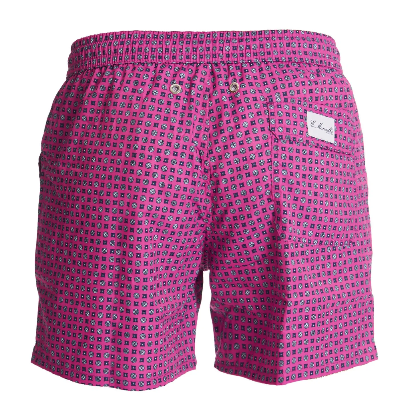 E.Marinella COSTUME DA BAGNO FUCSIA Macrofantasia fiore New
