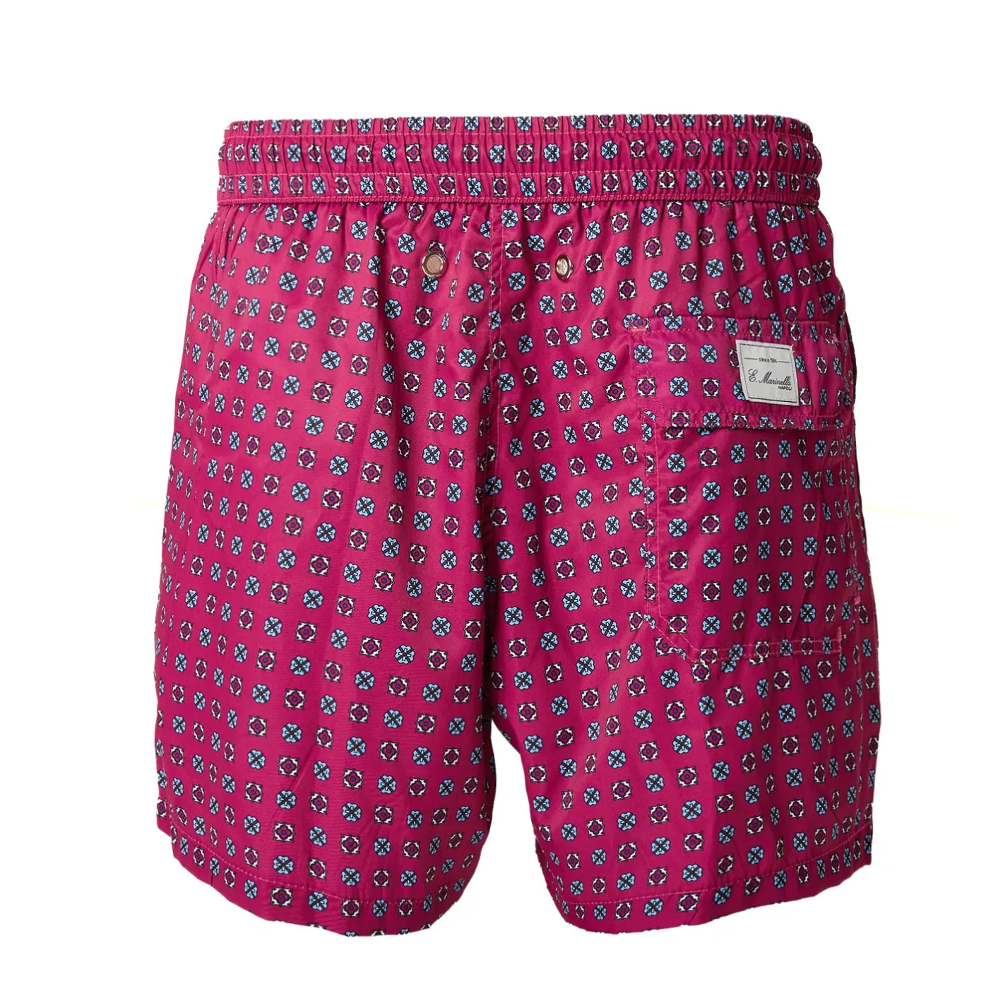 E.Marinella COSTUME DA BAGNO FUCSIA Microfantasia fiore Outlet
