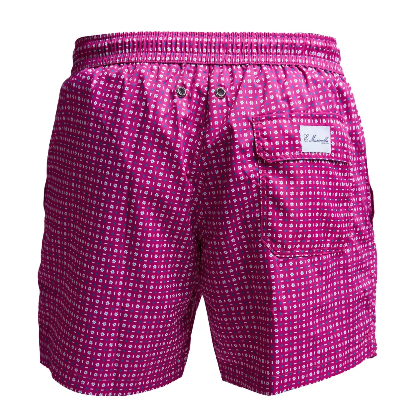 E.Marinella COSTUME DA BAGNO FUCSIA Microfantasia fiore Outlet
