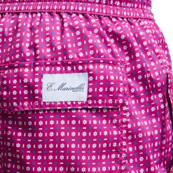 E.Marinella COSTUME DA BAGNO FUCSIA Microfantasia fiore Outlet