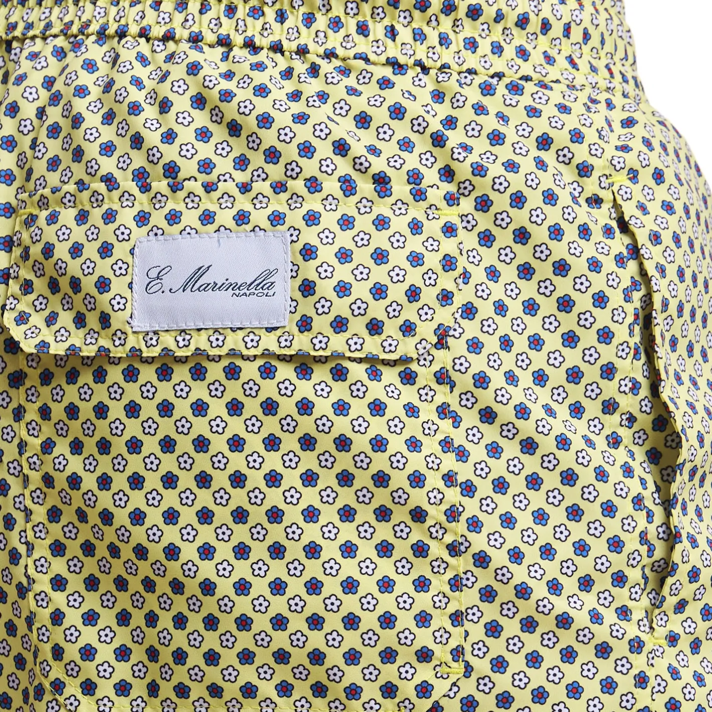 E.Marinella COSTUME DA BAGNO GIALLO Microfantasia fiore Clearance
