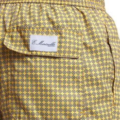 E.Marinella COSTUME DA BAGNO GIALLO Microfantasia fiore Clearance