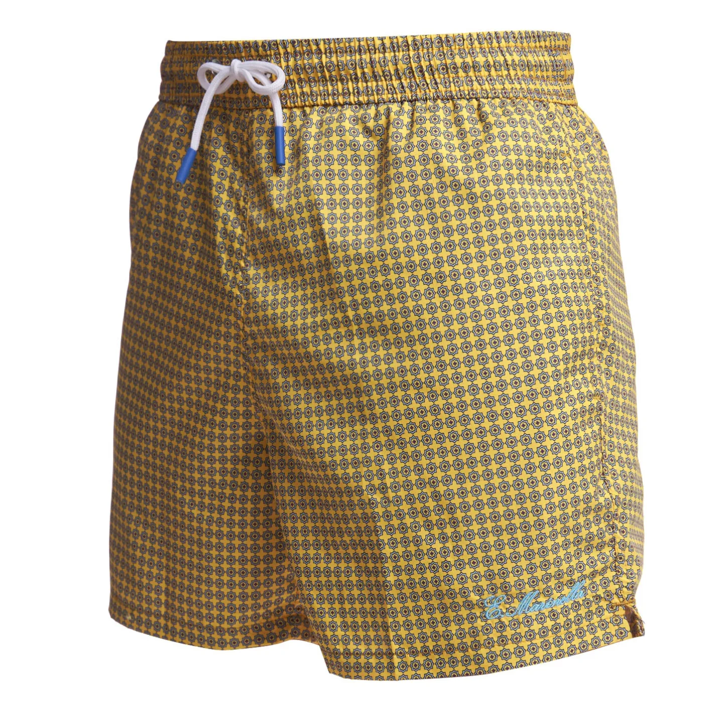 E.Marinella COSTUME DA BAGNO GIALLO Microfantasia fiore Clearance
