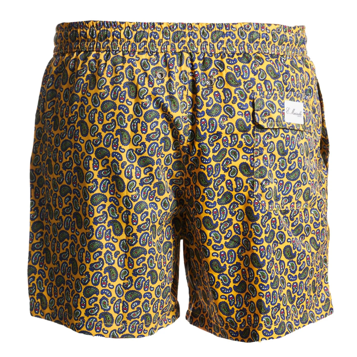 E.Marinella COSTUME DA BAGNO GIALLO Paisley