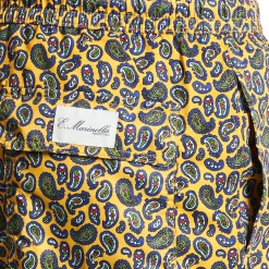 E.Marinella COSTUME DA BAGNO GIALLO Paisley