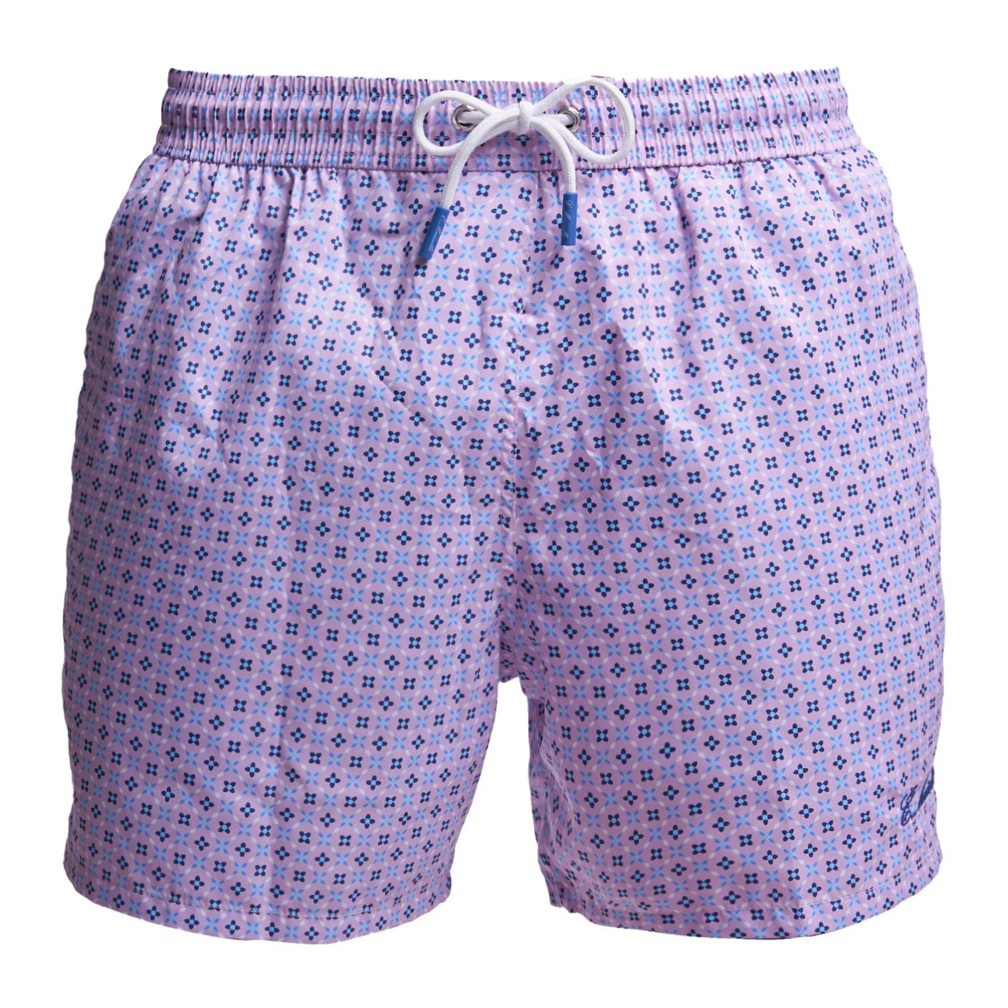 E.Marinella COSTUME DA BAGNO ROSA Microfantasia fiore Best