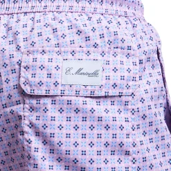 E.Marinella COSTUME DA BAGNO ROSA Microfantasia fiore Best