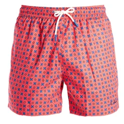 E.Marinella COSTUME DA BAGNO ROSSO Macrofantasia fiore Best