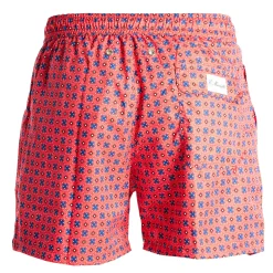 E.Marinella COSTUME DA BAGNO ROSSO Macrofantasia fiore Best