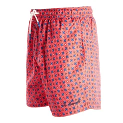 E.Marinella COSTUME DA BAGNO ROSSO Macrofantasia fiore Best