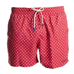E.Marinella COSTUME DA BAGNO ROSSO Macrofantasia fiore Clearance