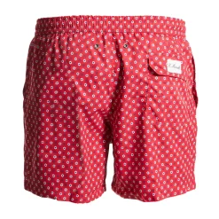 E.Marinella COSTUME DA BAGNO ROSSO Macrofantasia fiore Clearance