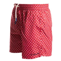 E.Marinella COSTUME DA BAGNO ROSSO Macrofantasia fiore Clearance