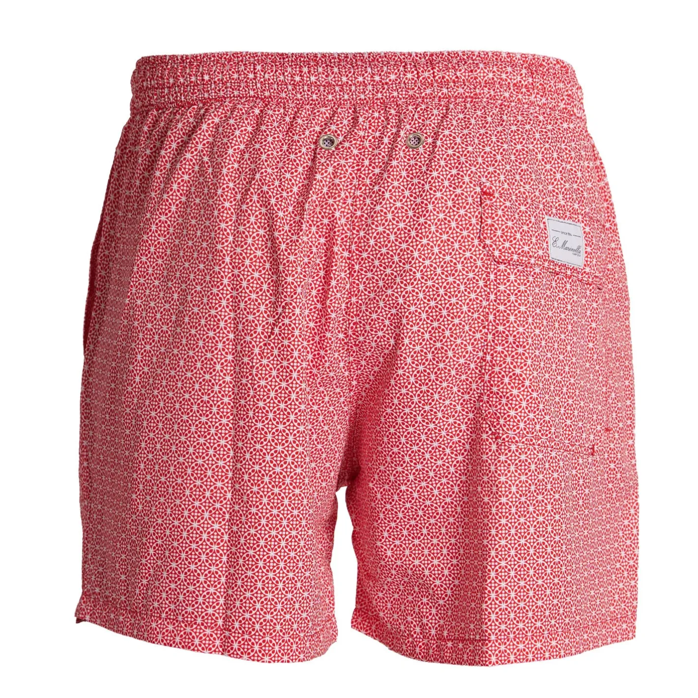 E.Marinella COSTUME DA BAGNO ROSSO Macrofantasia fiore Sale