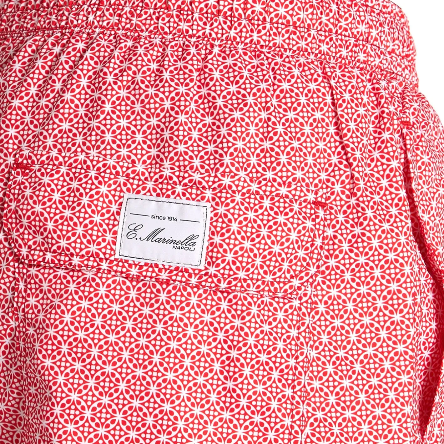 E.Marinella COSTUME DA BAGNO ROSSO Macrofantasia fiore Sale