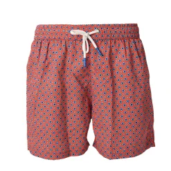E.Marinella COSTUME DA BAGNO ROSSO Microfantasia fiore