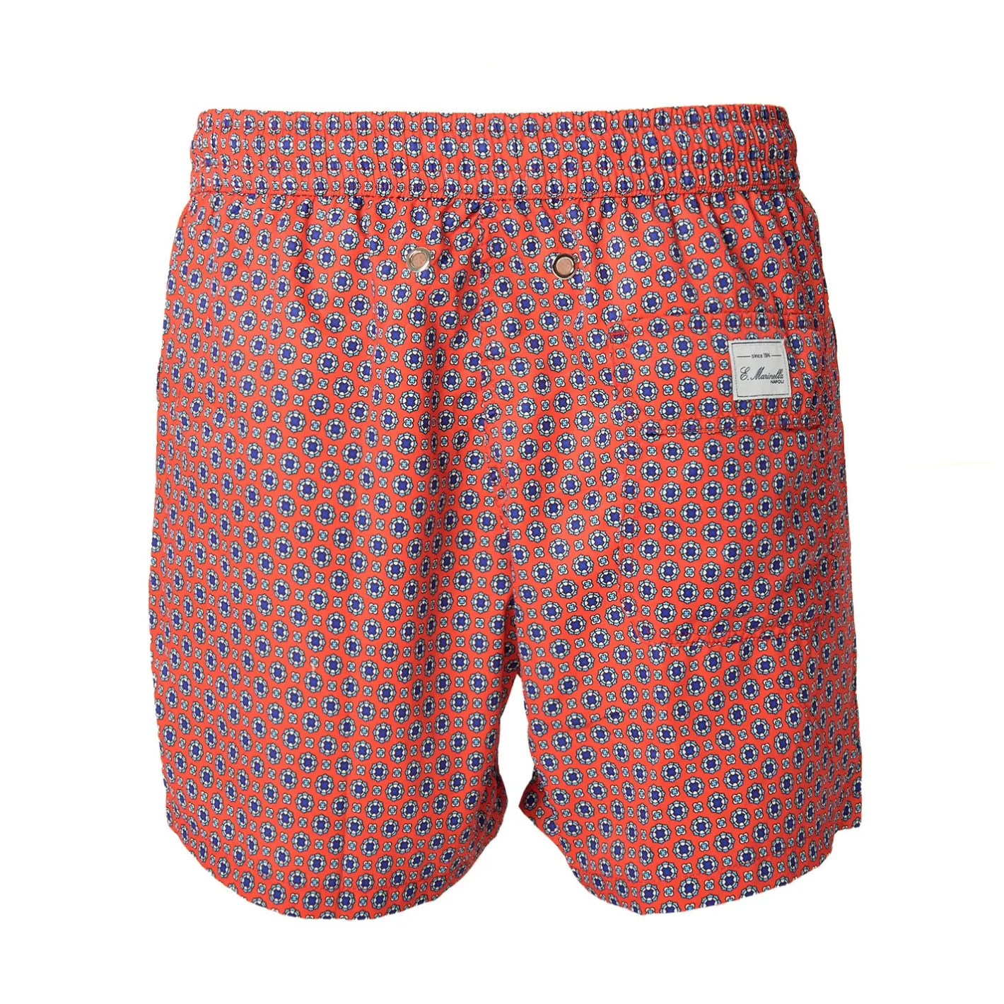 E.Marinella COSTUME DA BAGNO ROSSO Microfantasia fiore
