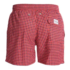 E.Marinella COSTUME DA BAGNO ROSSO Microfantasia fiore Outlet