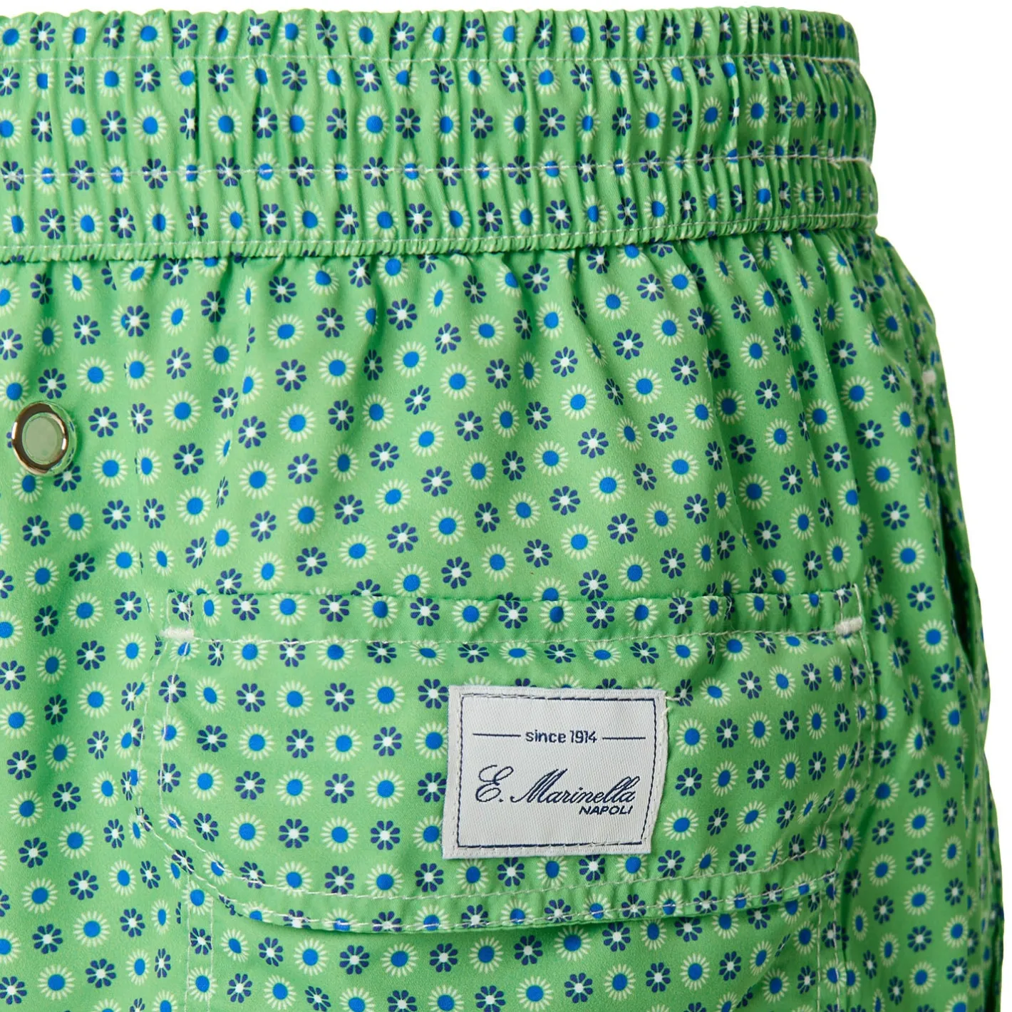 E.Marinella COSTUME DA BAGNO VERDE CHIARO Microfantasia fiore Clearance