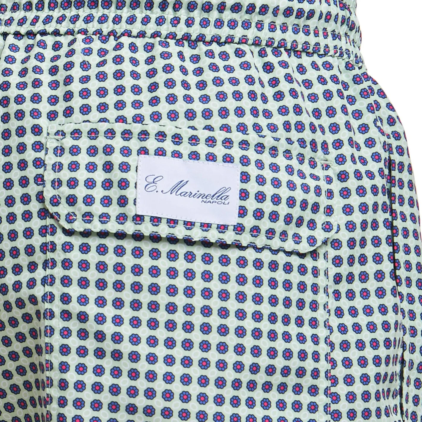 E.Marinella COSTUME DA BAGNO VERDE CHIARO Microfantasia fiore Hot