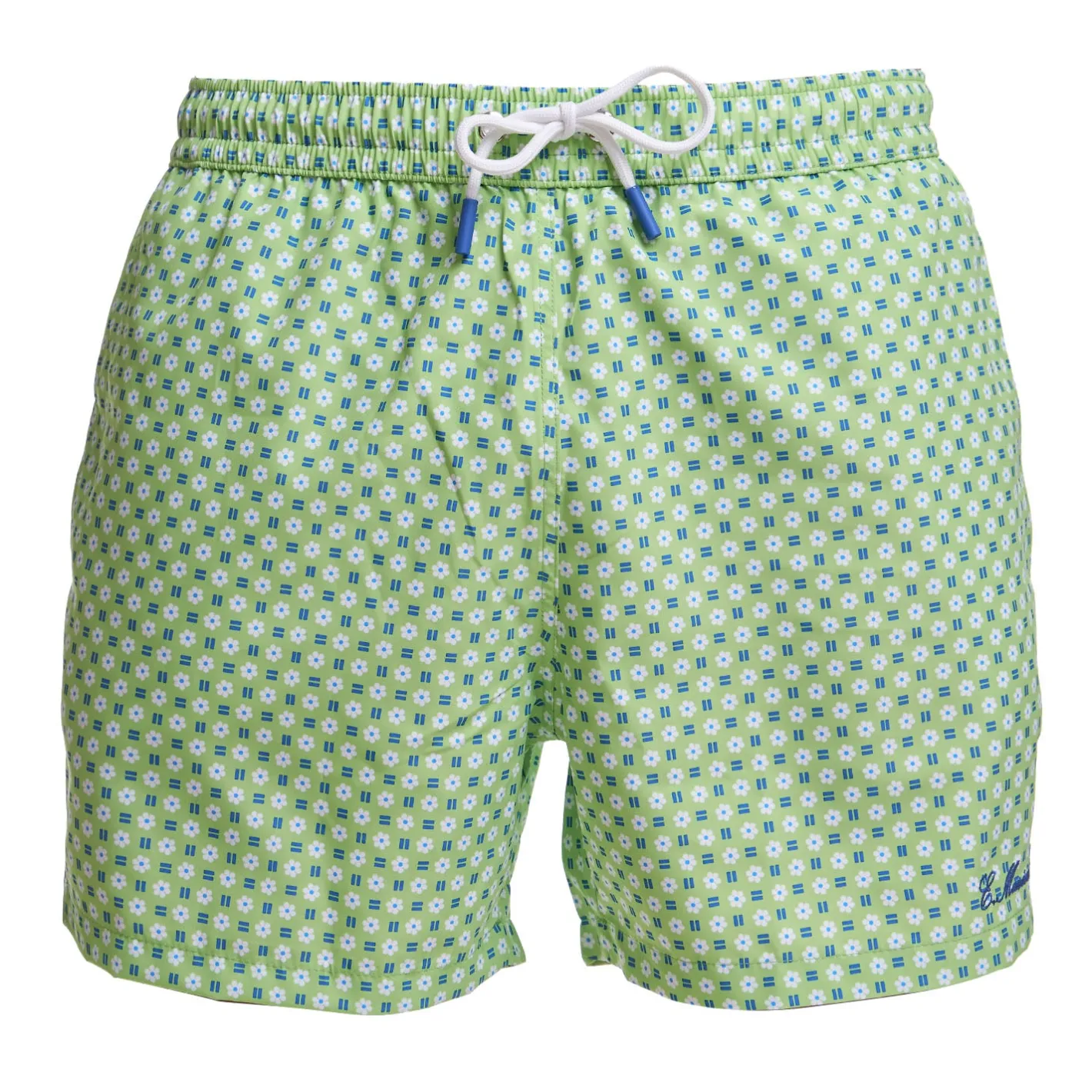 E.Marinella COSTUME DA BAGNO VERDE CHIARO Microfanatsia fiore Sale