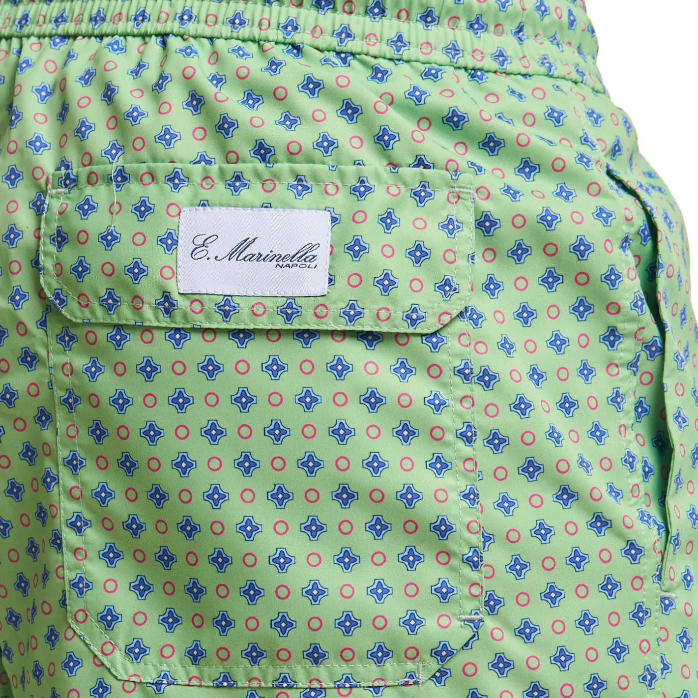 E.Marinella COSTUME DA BAGNO VERDE CHIARO Microfantasia fiore Discount
