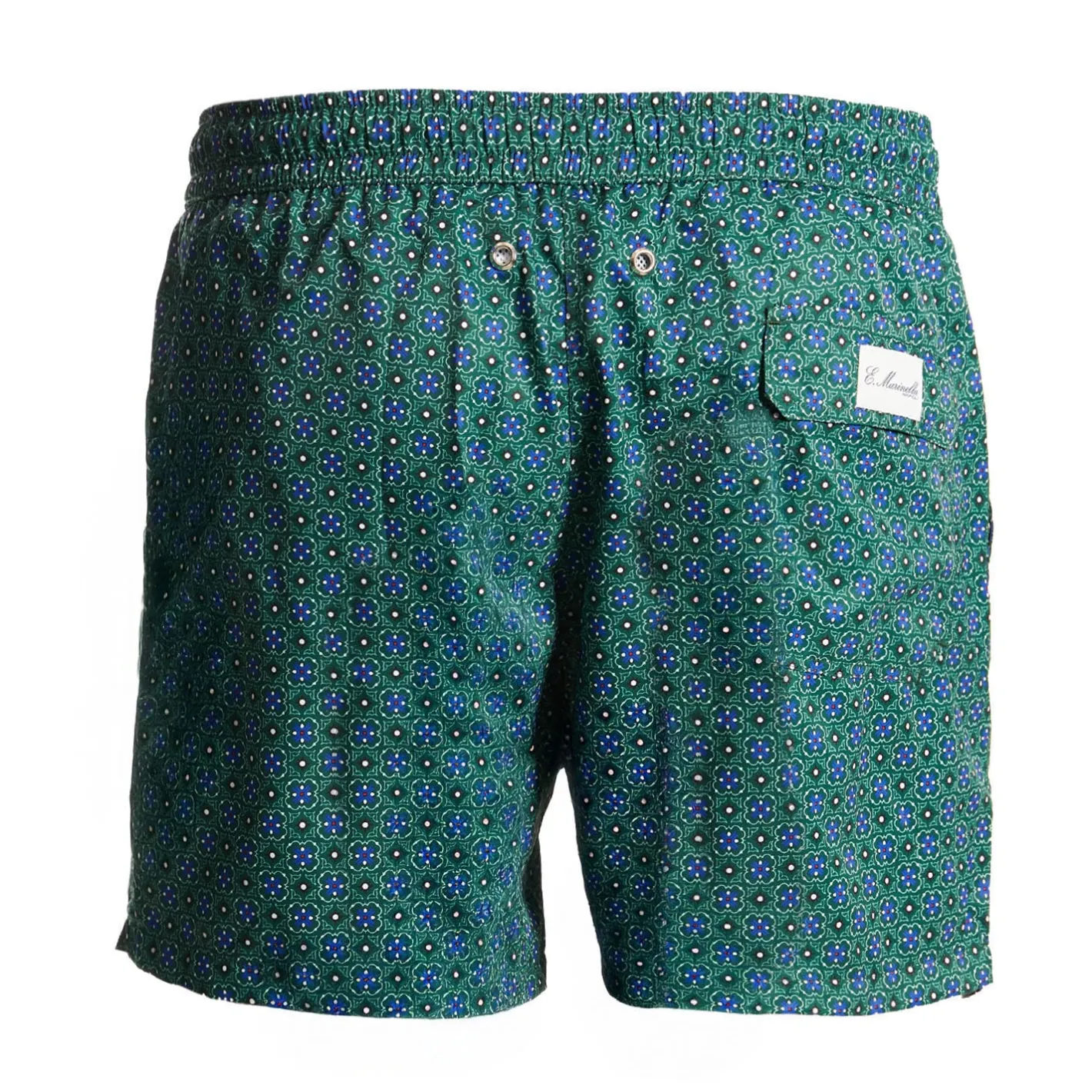 E.Marinella COSTUME DA BAGNO VERDE Macrofantasia fiore Best