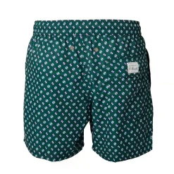 E.Marinella COSTUME DA BAGNO VERDE SCURO Microfantasia fiore New