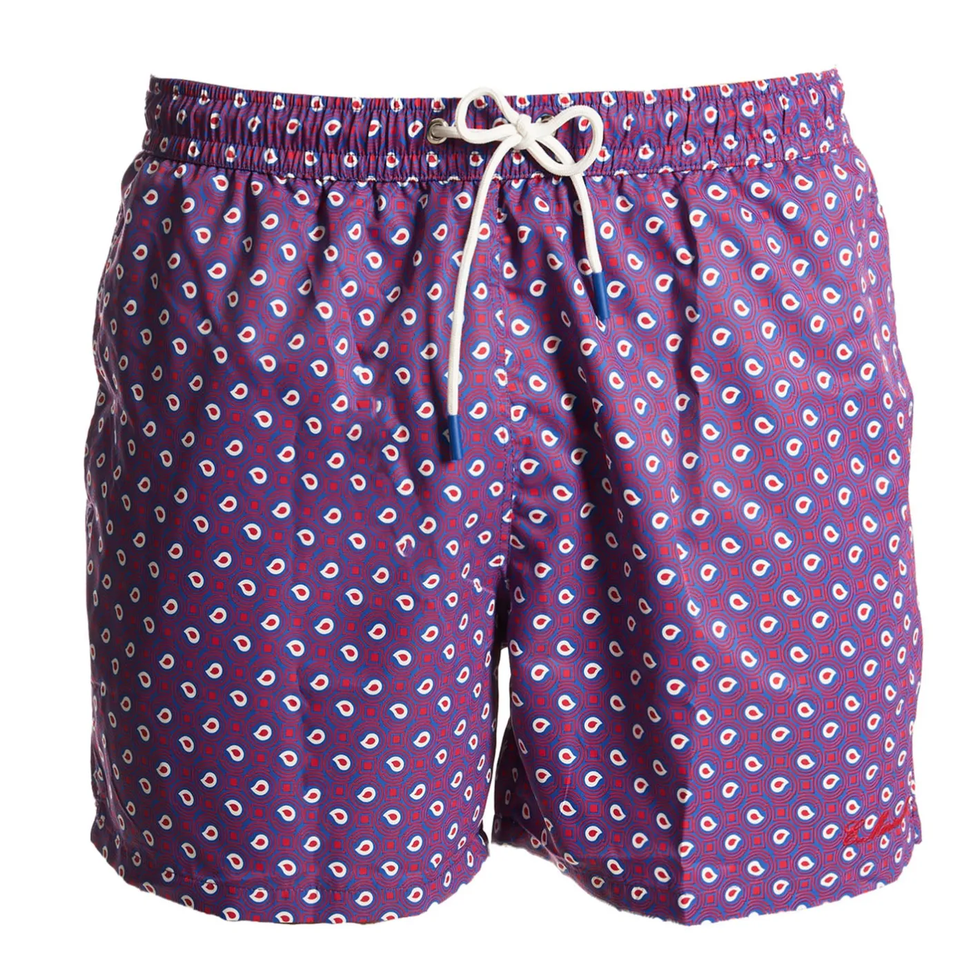 E.Marinella COSTUME DA BAGNO VIOLA Paisley Hot