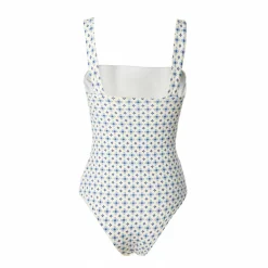 E.Marinella COSTUME INTERO BLU Microfantasia floreale Sale