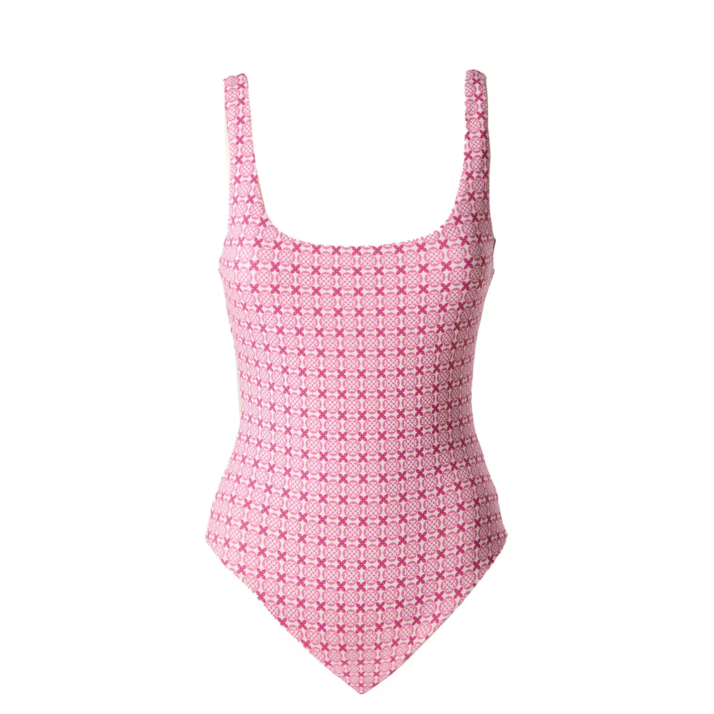 E.Marinella COSTUME INTERO ROSA Summer little flower