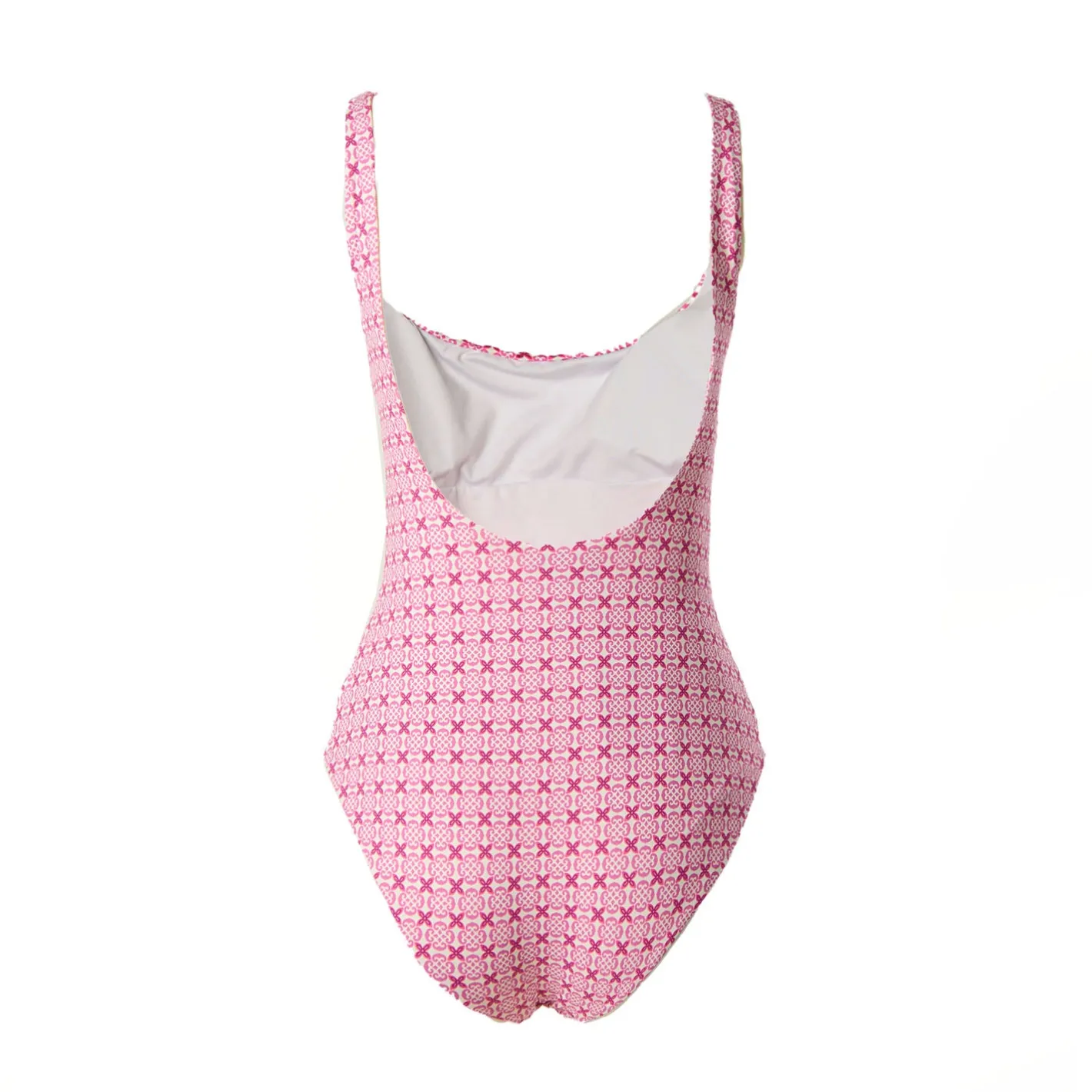 E.Marinella COSTUME INTERO ROSA Summer little flower