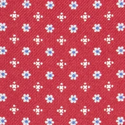 E.Marinella CRAVATTA ASCOT IN SETA BLU SCURO Microfantasia fiore Clearance