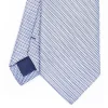 E.Marinella CRAVATTA CERIMONIA BLU In seta jacquard New